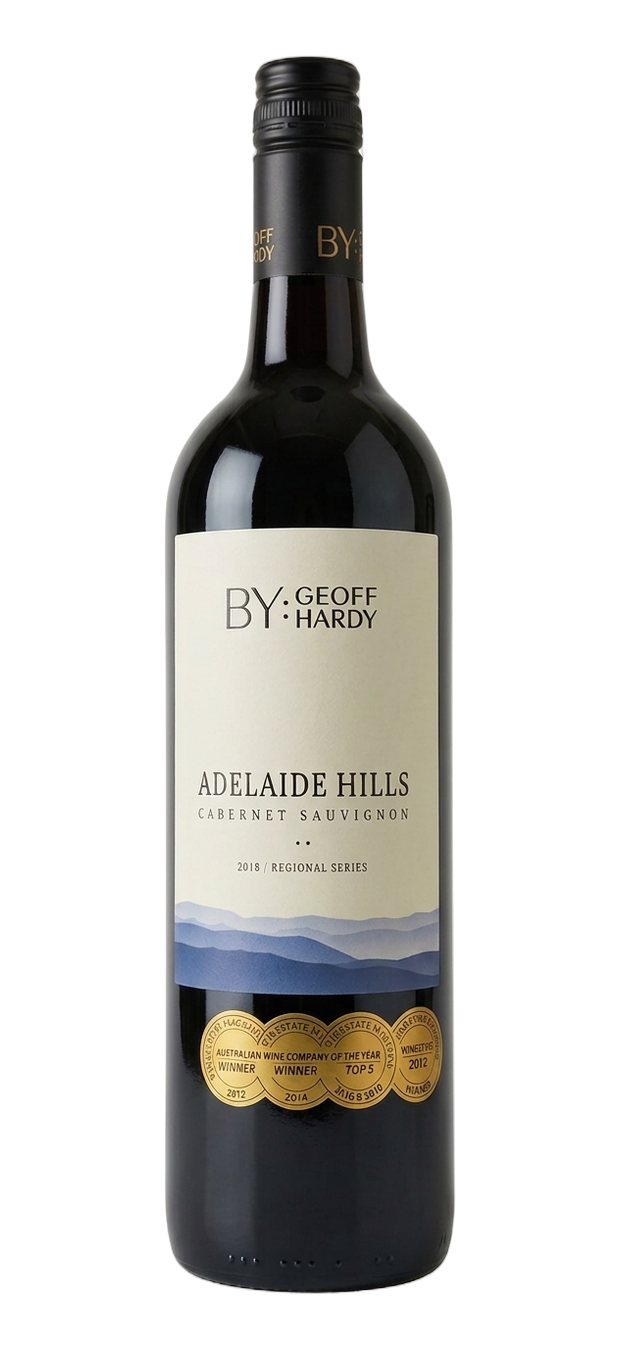 By Geoff Hardy Adelaide Hills Cabernet Sauvignon 2018 酒瓶